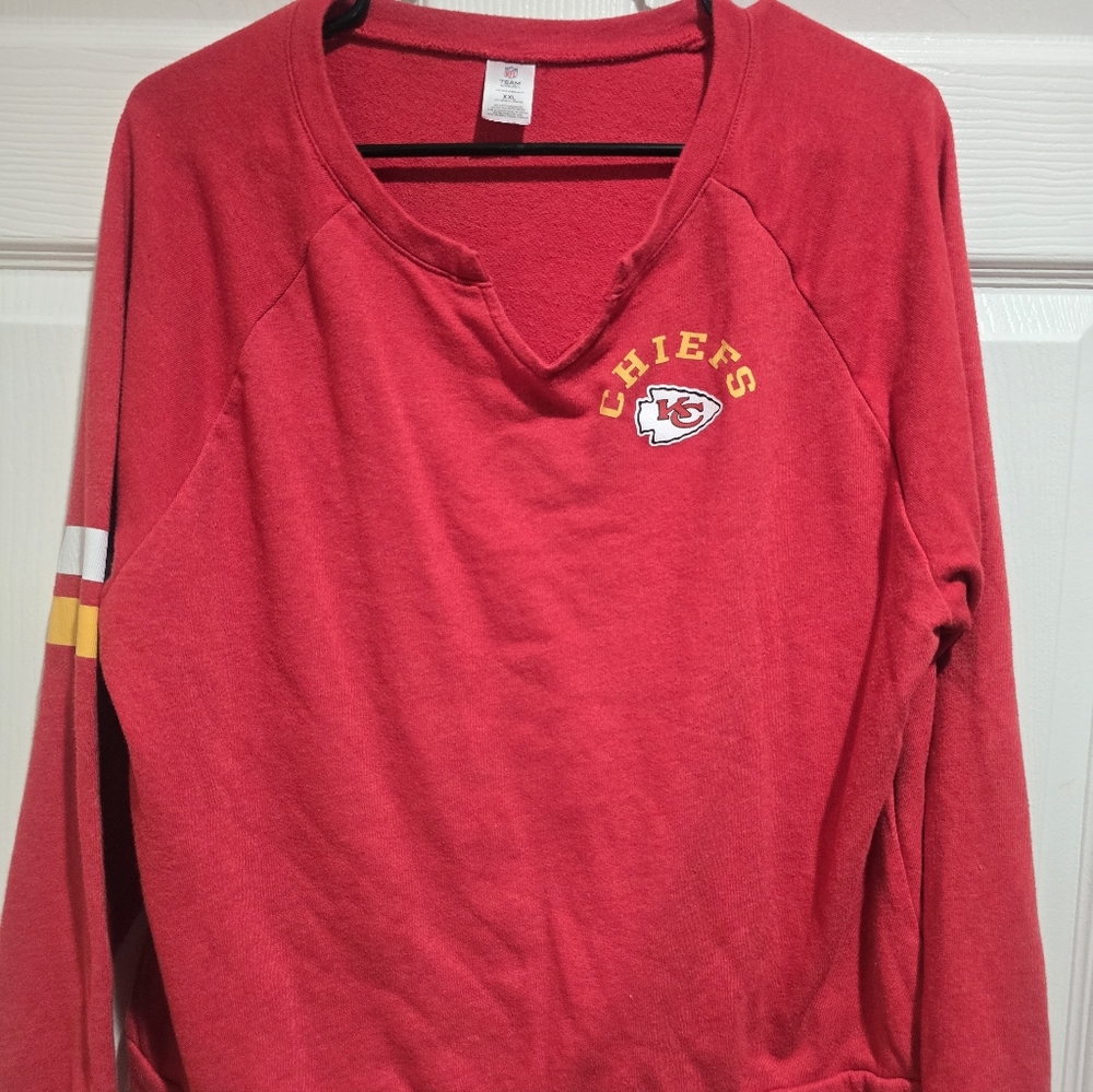 Team Apparel Red V-Neck Sweater